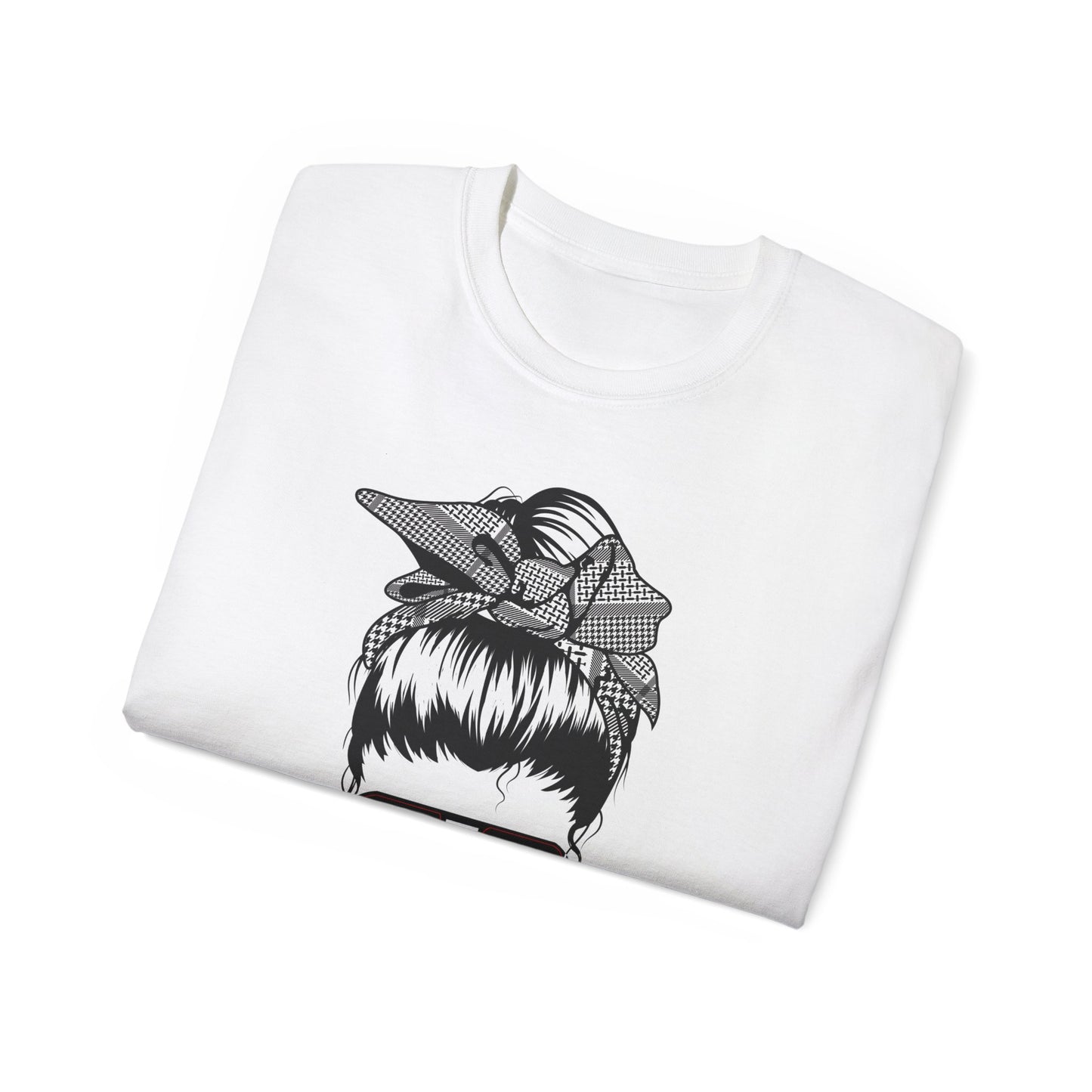 Adult | Palestine | Messy Bun | Short Sleeve Tee