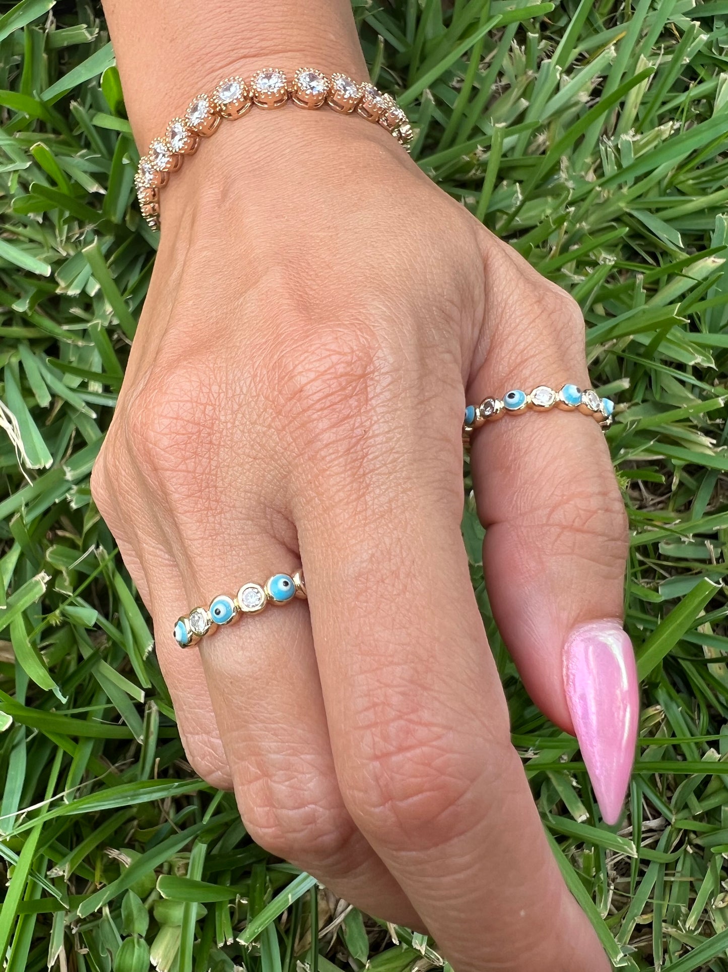 Noor & Love | Stacker Evil Eye Ring