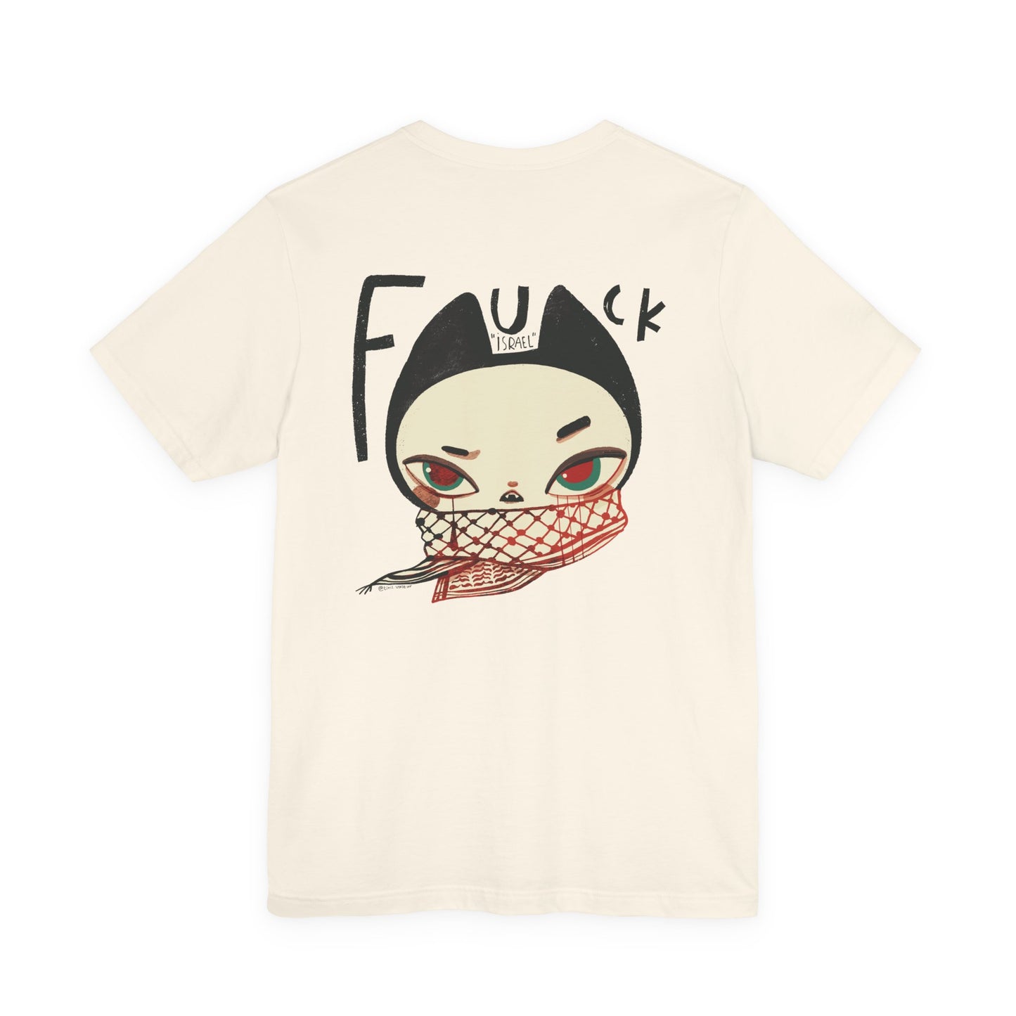 Artist Tiril Valeur For Palestine | 100% Of Profits Donated | Stop "Israels" Death Penalty For Palestinians | Short Sleeve Tee
