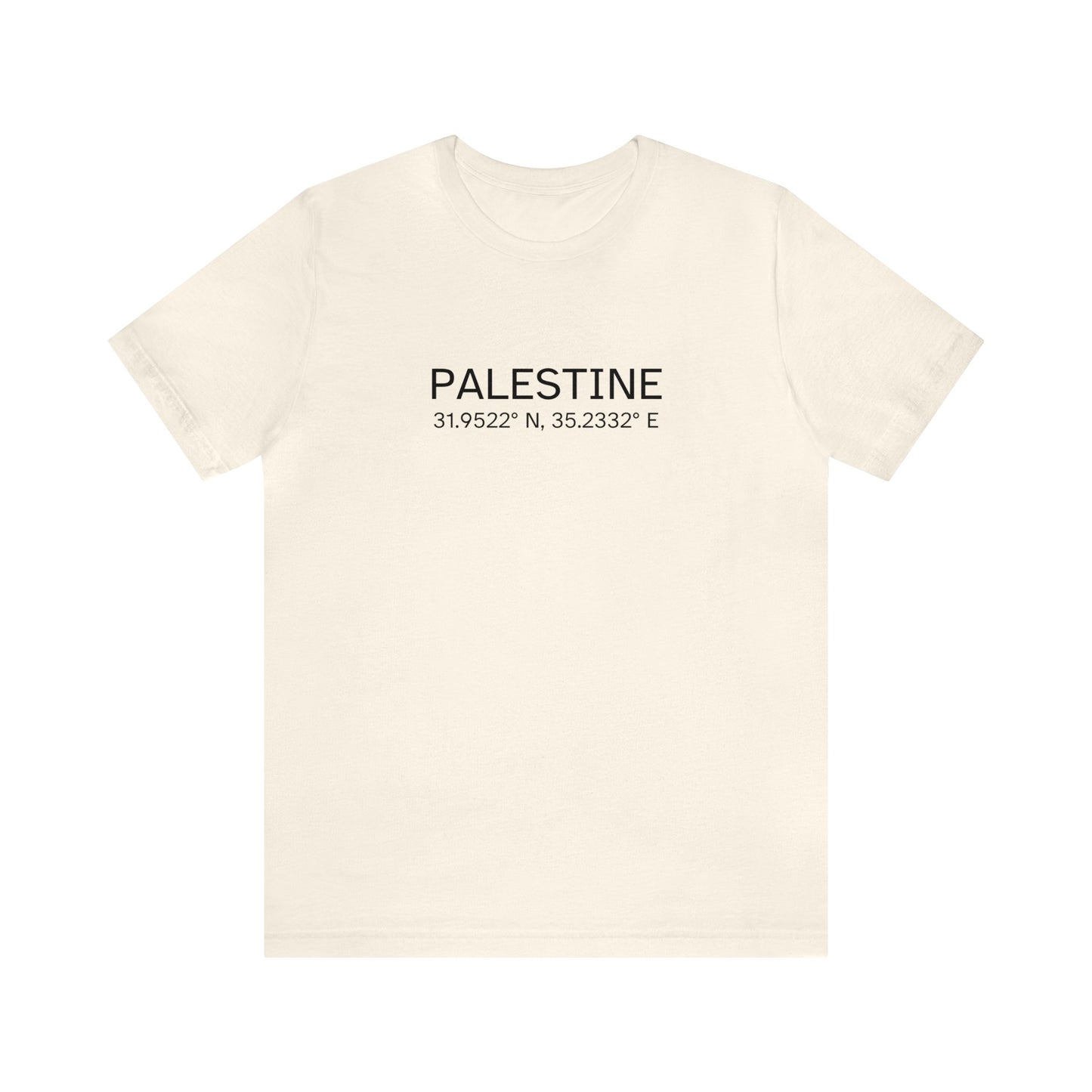 Adult | Palestine Coordinates | Short Sleeve Tee