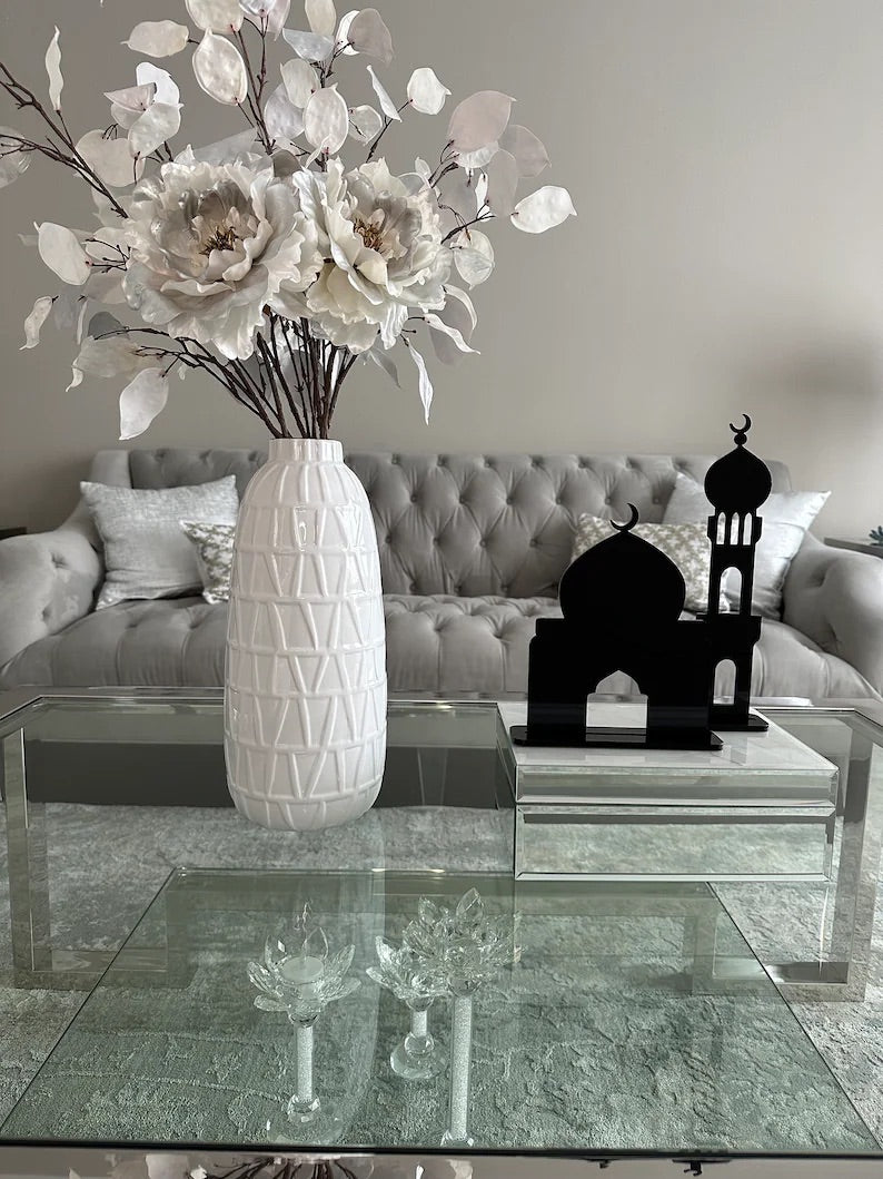 Acrylic | 2 Piece Mosque and Minaret | Created By ShamahDesigns